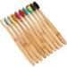 Sharplace 4 Pack Family Toothbrush Set - Eco-Friendly Wooden Handle & Soft Bristles for Gentle Cleaning - Buy Internationally - Buy Online on GoSupps.com