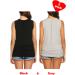 UNibelle Maternity Nursing Tank Top - Double Layer Sleeveless Pregnancy Shirt (2-Pack) - S-XXL - Black & Gray - Buy Online on GoSupps.com