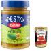 Italian Gourmet E.R. Barilla Pesto Basilico e Pistacchio Pesto au basilic et pistaches issus de l'agriculture durable 190 g Sauce italienne sans gluten + polpa italien 400 g