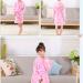 JZLPIN Unisex Baby Hooded Bathrobe - Soft Flannel Pajamas for Boys & Girls 1-2 Years - Cute Pink Dressing Gown - Buy Online on GoSupps.com
