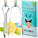 Tongue cleaner (2 pieces) tongue scraping with mini hook tongue cleaner stainless steel basebreaking tongue brush for adults and children 2 pieces-1