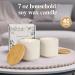 Plingry Coffee Scented Candle - Non-Toxic Soy Wax Wood Wick Ceramic Jar Aromatherapy for Home Relaxation - 7oz - Buy Online on GoSupps.com