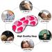 Buy Pink Hearts Valentines Sleep Mask for Women - Soft Light-Blocking Eye Cover with Adjustable Strap - Buy Online on GoSupps.com