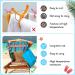 8 Pack Towel Bands for Beach Chairs - Cruise Towel Clips for Lounge Chairs - Windproof Beach Accessories - Lovely Style 11.81 x 1.97 Inch - Buy Online on GoSupps.com