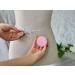 Soft Pink Leatherette Retractable Tape Measure - 60 inches/1.5m for Sewing & Body Measurement - Buy Online on GoSupps.com