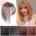 Tixiyu 3D Air Bangs Clip in Fringe Hair Piece Human Hair Hair Topper Extension Invisible Seamless Thin Neat Air Bangs Light Brown - Buy Online on GoSupps.com