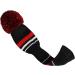 Scott Edward Golf Headcovers Set of 3 - Fits Driver, Fairway Wood, and Hybrid - Perfect Golf Bag Upgrade - BLACK Red White - Buy Online on GoSupps.com