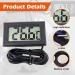 Sporway Digital 4-Part Aquarium Thermometer - Mini Waterproof Probe with 5m Temperature Sensor for Accurate Aquarium Monitoring - Buy Online on GoSupps.com