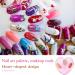 Sibba Resin Nail Art Palette - Pink Heart Shape Mixing Plate for Cosmetics and Polish Display - Buy Online on GoSupps.com