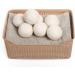 KINTOR Wool Dryer Balls XL 6 Pack - 100% New Zealand Wool Organic Fabric Softener - Hypoallergenic & Baby Safe - Chemical Free - Reduce Wrinkles & Static Cling - Shorten Drying Time - Buy Online on GoSupps.com