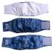 JoyDaog Jean Belly Band for Small Dogs Reusable Dog Belly Bands Size S 3 Pack Small (Pack of 3) Jeans (3 Pack).