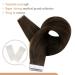 FSHINE Real Hair Tape Extensions - 35cm 50g Dark Brown #2 20 Pieces Invisible Remy Hair - Buy Online on GoSupps.com