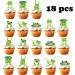 18pcs Frog Cupcake Toppers for Boys Girls Baby Shower Green Glitter Frog Cake Decorations Fairy Tales Woodland Mushroom Frog Party Decorations Supplies - Buy Online on GoSupps.com