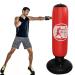 Inflatable Punching Bags for Kids and Adults Boxing ,Practicing Karate, Taekwondo,Free Standing Ninja Boxing Bag ,63 Inch red