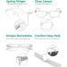 Eyekepper 5-Pack Classic Spring Hinge Reading Glasses - Transparent Sun Reading Glasses with Clear Lenses (0.75 Diopters) - Stylish & Comfortable International Shipping - Buy Online on GoSupps.com