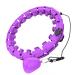 skayddb Weighted Smart Hoola Hoop, Smart 24 Sections Detachable Hoola Hoop, Suitable for Adults and Children purple