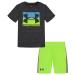 Under Armour UA DROPBACK BIG LOGO SET, PITCH GRAY DROPBACK, 4T