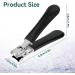 Professional Heavy Duty Nail Clippers for Thick Nails - Large Handle Toenail Clippers for Men and Women (Black) - Buy Online on GoSupps.com