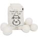 Wool Dryer Balls Organic XL 6-Pack by Ecoigy - Natural Fabric Softener for Laundry - New Zealand Wool - Reduce Dry Time & Energy Costs - Buy Online on GoSupps.com