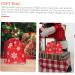 KOMBIUDA 10pcs Snowflake Burlap Bag Christmas Holiday Pouch Candy Storage Holder Drawstring Bag 14X10X0.3CM Red - Buy Online on GoSupps.com