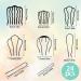 Tigeen 24 Pieces Hair Side Combs U Shaped Teeth Hair Pins Black - Hair Accessories for Women and Girls - Buy Online on GoSupps.com