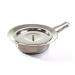 MEDIPARTS bedpan made of stainless steel robust 2 liters including lid