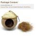 MISS FIRE Coconut Woven Bird House | Natural Coconut Cage with Cover for Parrot, Hamster, Squirrel, Rat, Lovebird, Finches - Buy Online on GoSupps.com