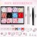 500pcs 3D Nail Charms 3D DIY Nail Art Charms Bow Nail Charms Cute Nail Art Decorations Supplies Cute Pearl Heart Star Moon Bowknot Rhinestones Gems Nail Decorations with Pickup Tool for Women Girls - Buy Online on GoSupps.com