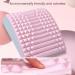 Mugeleen Lumbar Vertebrae Support Cushion - Light Pink Orthopedic Pillow for Back Pain Relief & Lordosis Support - International Shipping Available - Buy Online on GoSupps.com