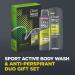 Dove Men+Care Sport Active Duo Gift Set For him Body Wash 250ml & Deo 150ml Stocking Filler Christmas Gift for Him Multi Regular - Buy Online on GoSupps.com