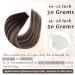 Ugeat Real Hair Tape Extensions 30cm #4/18/4 Balayage - Dark Brown & Ash Blond - Seamless Hair Extensions - 20 Pieces 30g - Buy Online on GoSupps.com