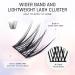 LANKIZ Cluster Lashes D Curl Russian Volume - 60 pcs DIY Eyelashes Extension Wisps - Featherlight Synthetic Reusable False Eyelashes - Soft Faux Mink Lash Clusters - Buy Online on GoSupps.com