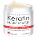 Professional Keratin Hair Mask - Made in USA - Nourishment Treatment for Hair Repair & Beauty - Biotin Collagen Coconut Oil & Pro-Vitamin B5 Protein Mask - Hair Vitamin Complex for All Hair Types - Mascarilla para el Cab...