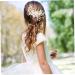 FRCOLOR 1pc Hair Comb Bride Headpieces for Wedding Gold Hair Clips Delicate Bride Hairpin Hair Claw Clips for Women Rhinestone Barrettes for Women Hair Decorations Prom Headpiece Alloy - Buy Online on GoSupps.com