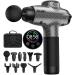 TOLOCO Massage Gun, Upgrade Percussion Muscle Massage Gun for Athletes, Handheld Deep Tissue Massager Gun, Carbon Carbon Black