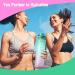 Sahara Sailor 32oz Motivational Sports Water Bottle with Time Marker - BPA Free Tritan, Leakproof Wide Mouth, Fast Flow Technology - A-Bubble Gum Color - Buy Online on GoSupps.com