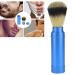 Premium Portable Beard Brush & Shaving Brush for Men - Travel-Friendly Aluminum & Hair Material - Perfect Facial Foam Shaving Tool - Buy Online on GoSupps.com