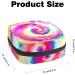 Colorful Tie-dye Menstrual Storage Bag | Period Pouch for Women & Teen Girls | Multi-colored 1pcs - Buy Online on GoSupps.com
