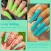 Lavender Violets 14g x 6 Colors Acrylic Dip Powder French Nail Art Manicure - Neon Yellow Green J211 - Buy Online on GoSupps.com