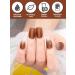 Cured Gel Nail Strips - Long Lasting Sakura Orange Nail Wraps with Cuticle Stick & UV/LED Lamp Required - Buy Online on GoSupps.com