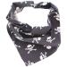 Pet Pooch Boutique Skulls Bandana for Dog Medium/Large Black