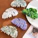 XIAHIOPT Simple Foliage Large Hair Claw Clip Hair Jaw Clip Leaf Hair Catch Barrettes Hair Adornment Hair Ornament Purple - Buy Online on GoSupps.com