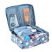 LKMY portable make-up bag cosmetic bag waterproof flower pattern travel culture bag storage bag organizer several pockets for women and girls