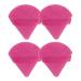 SBTRKT Triangle Powder Puff Soft Sponge Velvet Foundation Make-up Puff Eye Contour Cosmetic Shadow Washable 1 Piec (Color : Red-4pcs)
