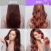 Jumbo Hair Curlers Rollers Set - 24Pcs Large Self Grip Rollers with Duckbill Clips for Long & Short Hair - Purple - Buy Online on GoSupps.com
