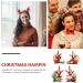 FRCOLOR 2 Pairs Christmas Hair Clips Winter Hair Clips Hair Decoration Deer Horns Hair Holder Kids Bill Hair Clips for Women Elk Antler Antlers Hair Clips Child Clothing Abs - Buy Online on GoSupps.com