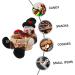 CHILDWEET Basket Desktop Decor Tabletop Decor Nativity Decor Xmas Candy Container Ornaments Child White Frame Brown 17X17CM - Buy Online on GoSupps.com