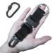 Tactical Key Chains for Mens, EDC Gear Clips with HK Clip and Stainless Steel Ring, Large Military Keychain Molle Accessories Black