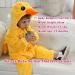 Doladola Unisex Baby Toddler Romper Jumpsuit | Hooded Cartoon Sleepsuit | 24-30 Months | Yellow Duck Design - Buy Online on GoSupps.com
