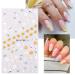 5D Embossed Flower Nail Art Stickers Decals - Colorful Blossom Floral Design, 5 Sheets - Self-Adhesive Pegatinas U as for Nail Supplies & Decoration - Buy Online on GoSupps.com